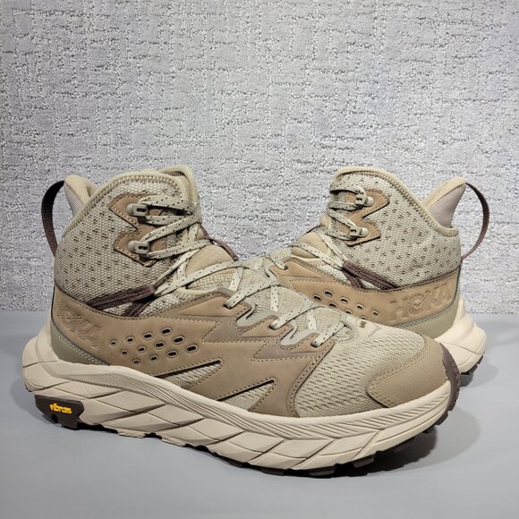 Hoka One One Anacapa Breeze Mid Men's Size 12D Dune Tan Trail Shoes 1134505 DOTN - Picture 1 of 10